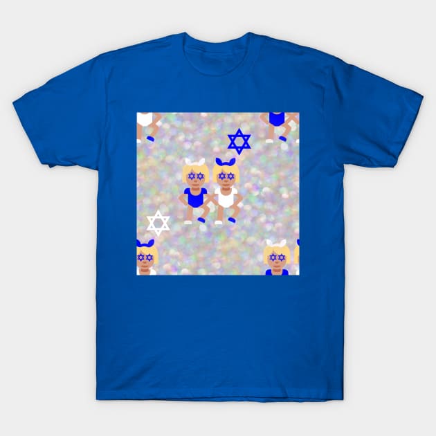 bunny ears hanukkah emoji T-Shirt by gossiprag